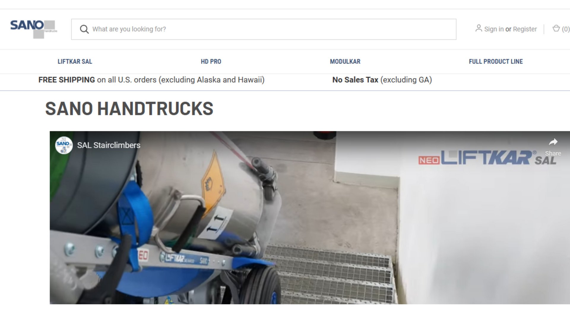 shopsanohandtrucks.com